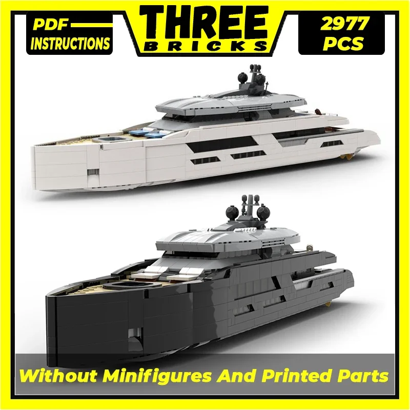 Конструктор Moc городской корабль Модульные строительные блоки технология яхты