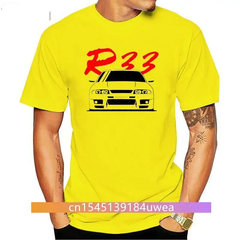 New Men tshirt Skyline R33 GTR Unisex T Shirt women T-Shirt tees top