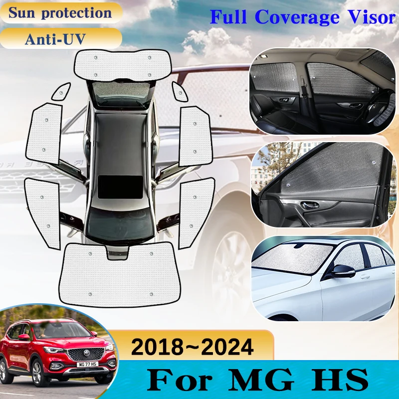 

Car Covers Sunshades For MG HS 2022 Accessories Plug-in EHs Phev 2018~2023 2024 Windshield Windows Anti-UV Sun Protection Visor