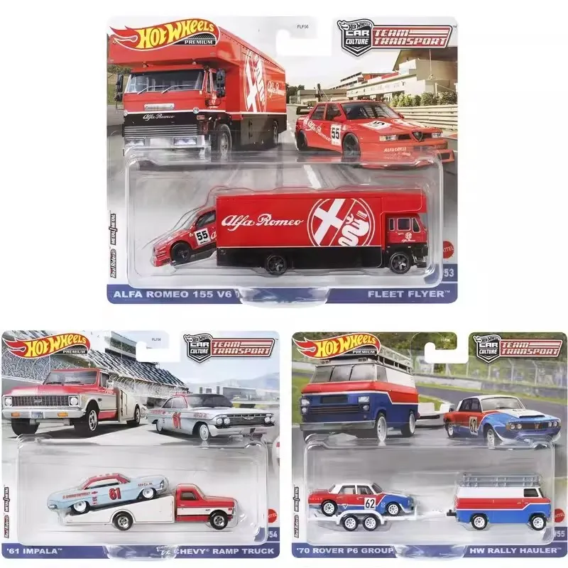 Hot Wheels наградной для команды Transport Alfa Romeo Hotwheels1/64 Model Car Hoteelws hotweheel Cart hot wells FLF56-9U