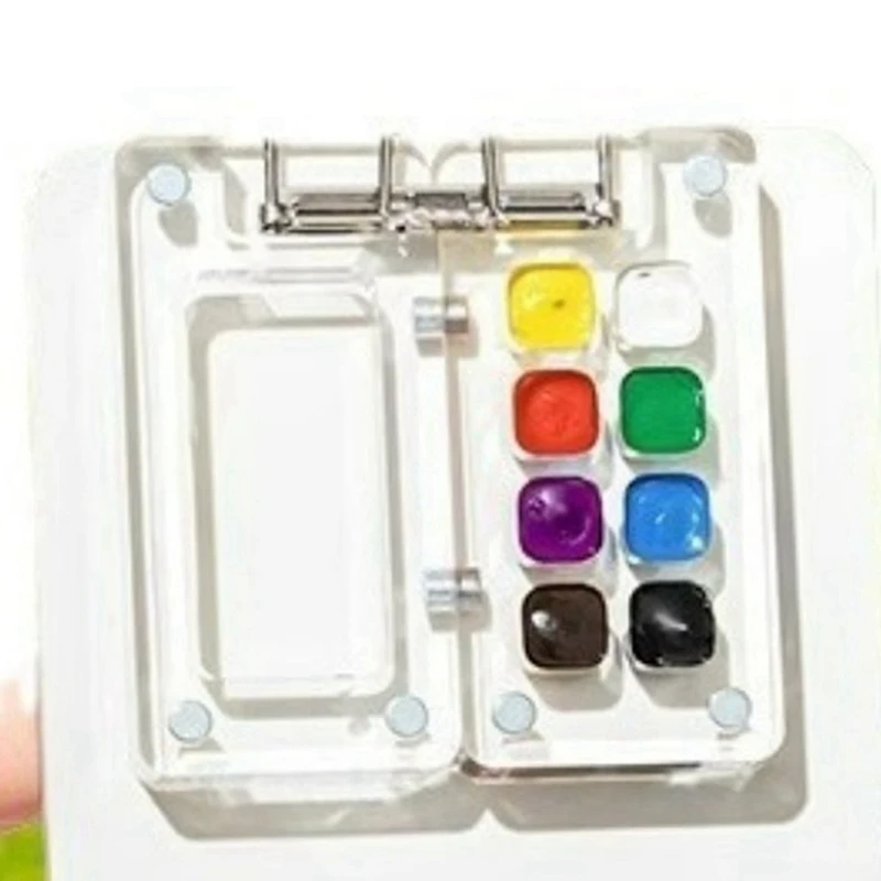 Портативная палитра дорожная красок мини-акварельный альбом для рисования с