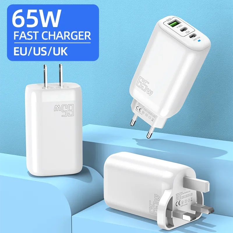USB-зарядное устройство PD QC 3.0 65 Вт адаптер для быстрой зарядки мобильного телефона