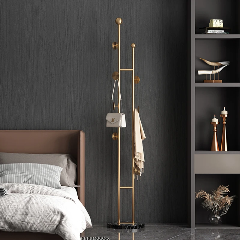 

Floor Garment Clothes Hanger Shoe Rail Gold Free Standing Rack Boutique Clothing Burro Ropa Perchero Nordic Furniture WWH25XP