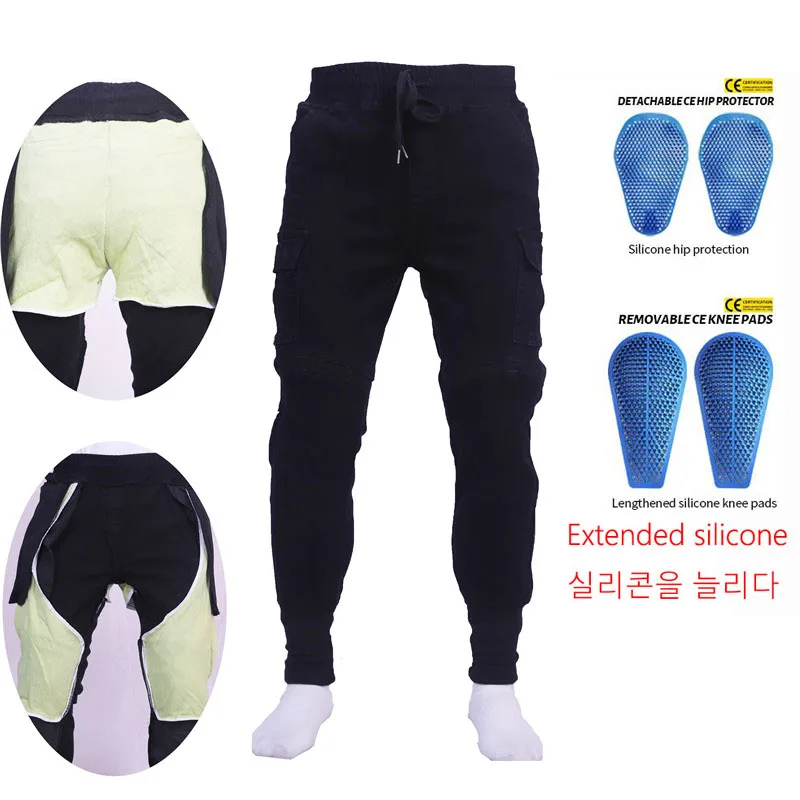 

Мужские Мотоджинсы С Кевларовой Защитой Для Верховой Езды И Туризма, Уличная Одежда, Брюки Для Мотокросса