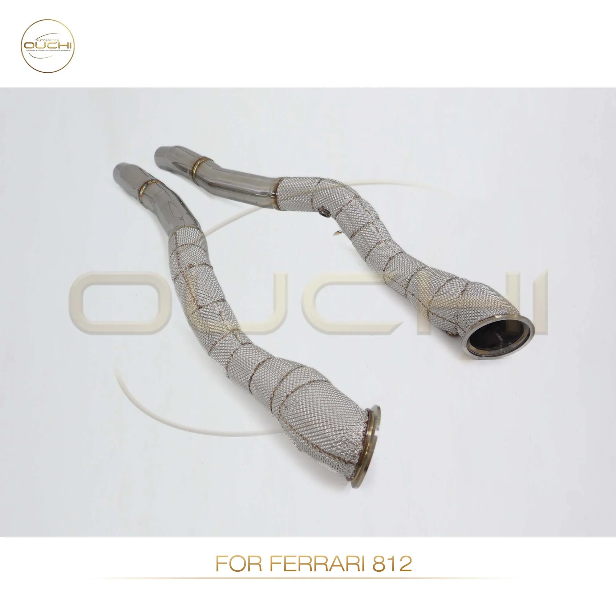 Выхлопная система OUCHI выхлопная труба из нержавеющей стали для Ferrari 812 с тепловым