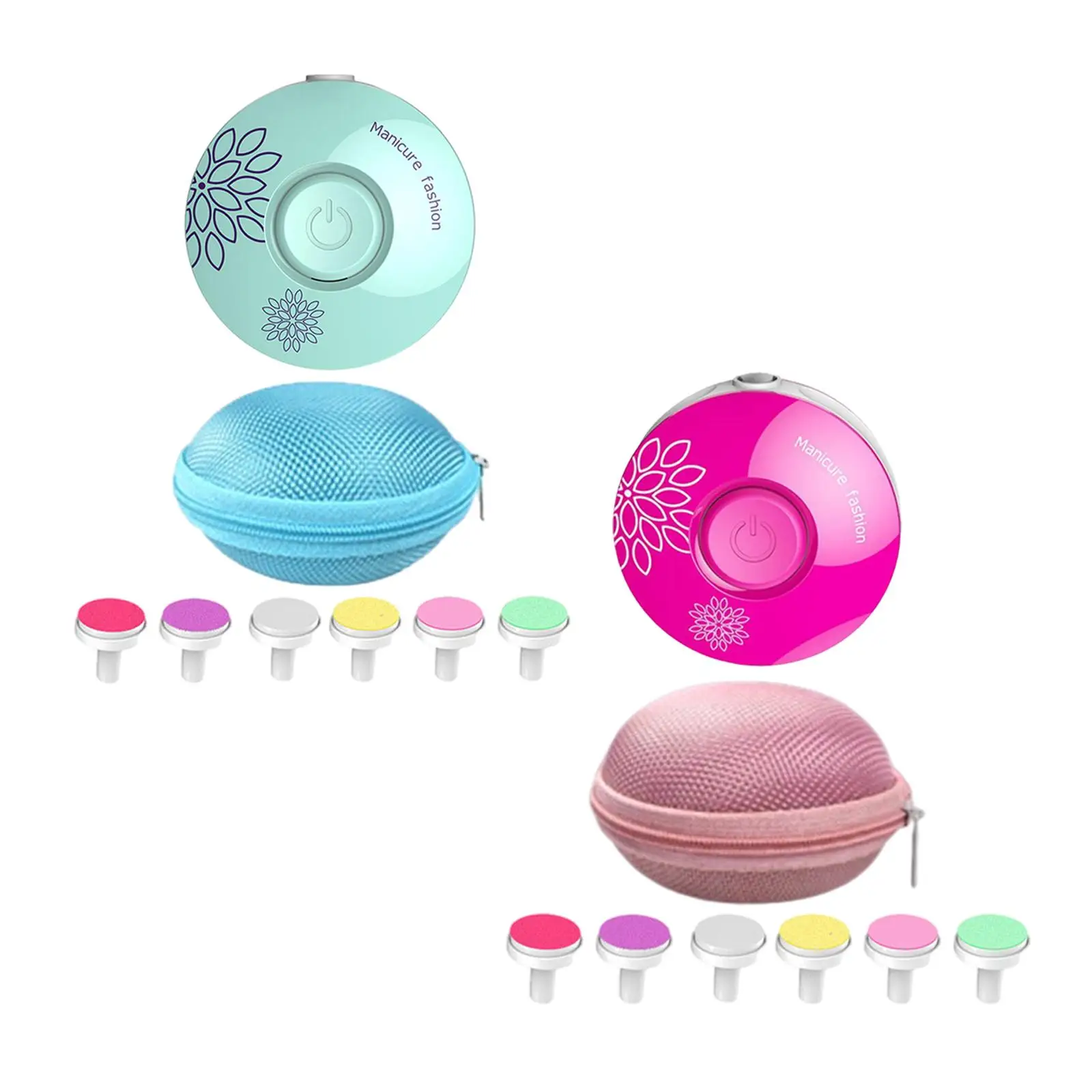 

Electric Baby Nailmer, Manicure Set Nail 6x Replacement Heads Nails File for Toddlers Adults Newborns Women