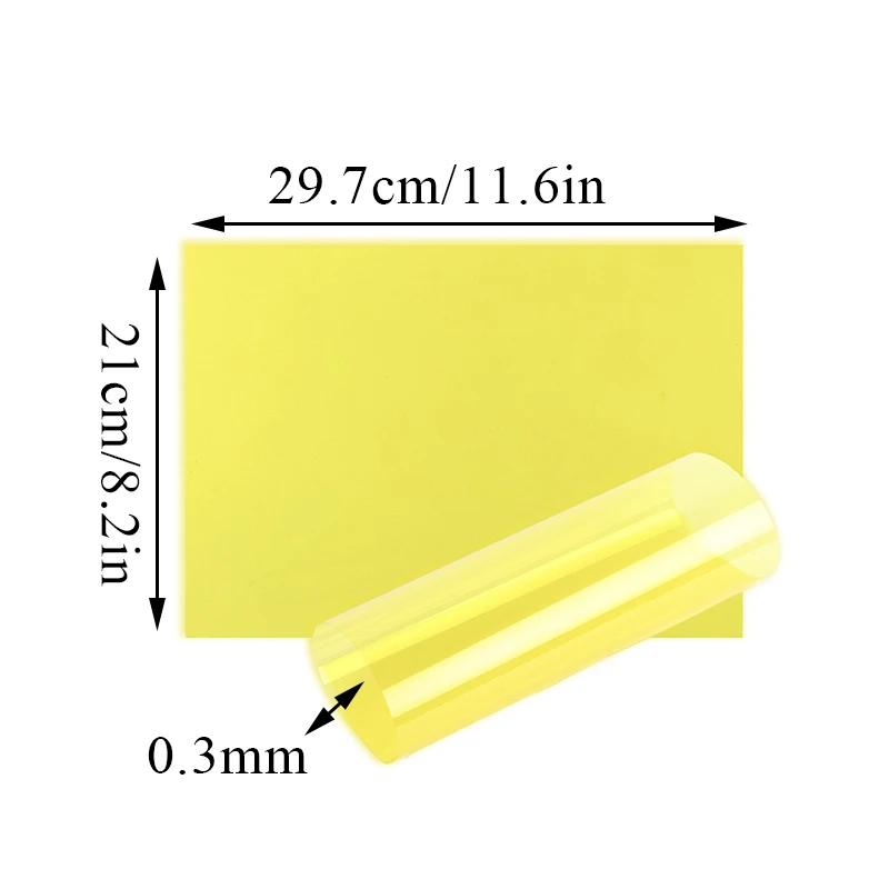 Sheet Colour Acetate Clear Film Transparent PVC Light Filter Gel Translucent Hard Sheet Multipurpose 0.3mm Thickness PVC Sheet images - 6