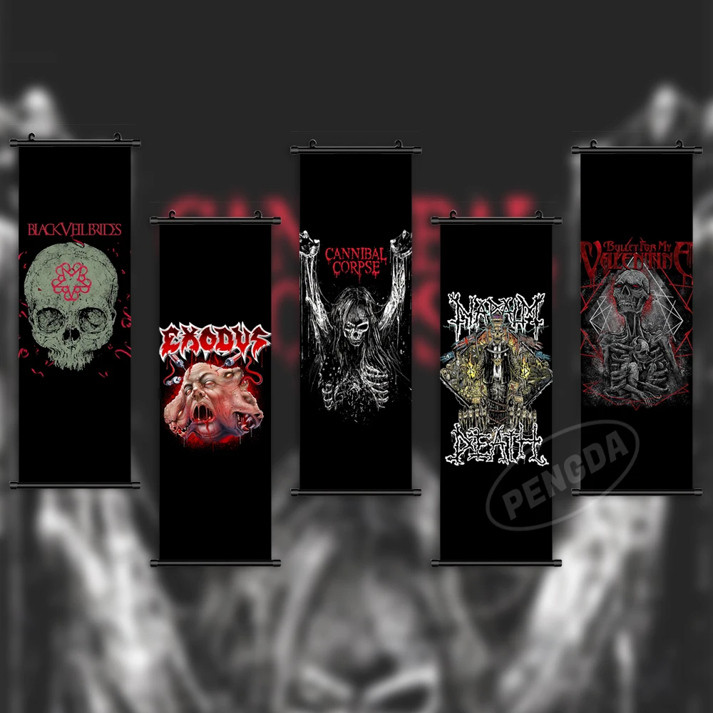 

Home Decoration Black Viel Brides Wall Artwork Exodus Painting Hanging Scrolls Cannibal Corpse Canvas Gift Print Picture Poster