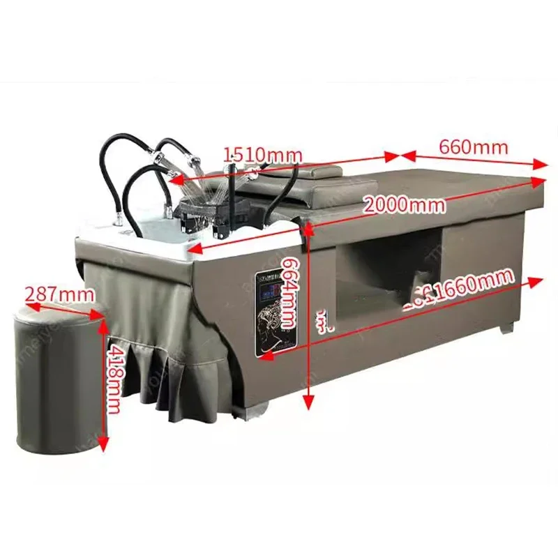 Шампунь кровать для мытья волос Салон Спа стулья укладки стилиста стильное