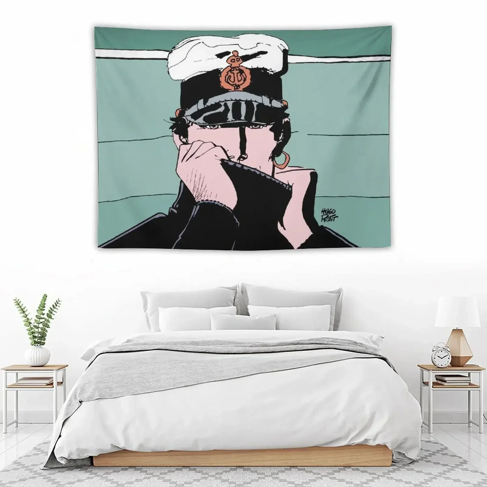 Гобелен Corto Maltese в свитере Настенный декор украшение для спальни комнатный