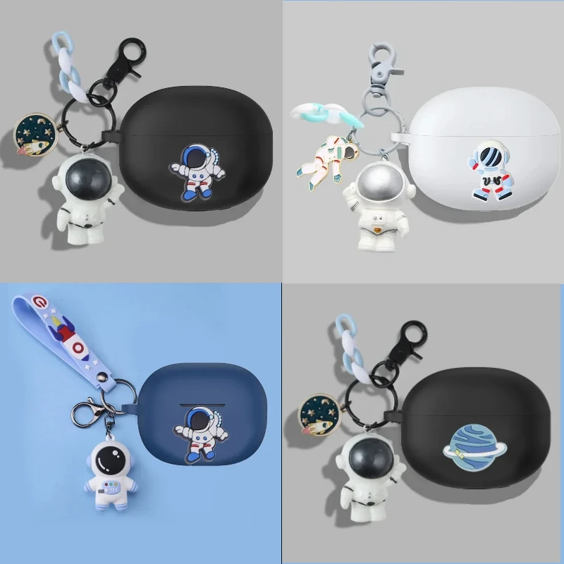 Для TOZO A3 чехол мультфильм Космический Чехол силиконовый защитный для наушников