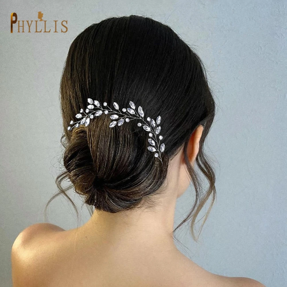 

A482 Rhinestone Crystal Wedding Headband Handmade Headpiece Women Girls Party Hair Jewelry Banquet Headwear Bride Headdress
