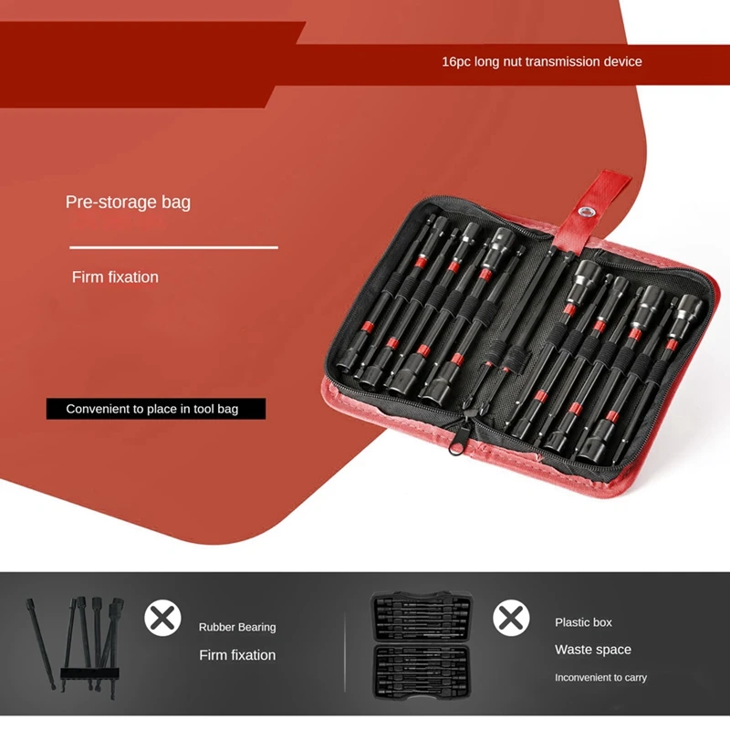 Магнитный гайковерт 6 дюймов привод (16 шт.)