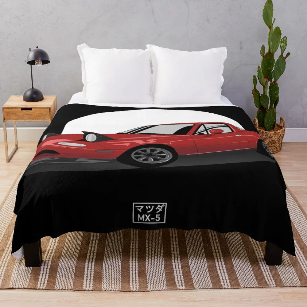 

Мягкое большое одеяло для Mazda Miata, цвет красный