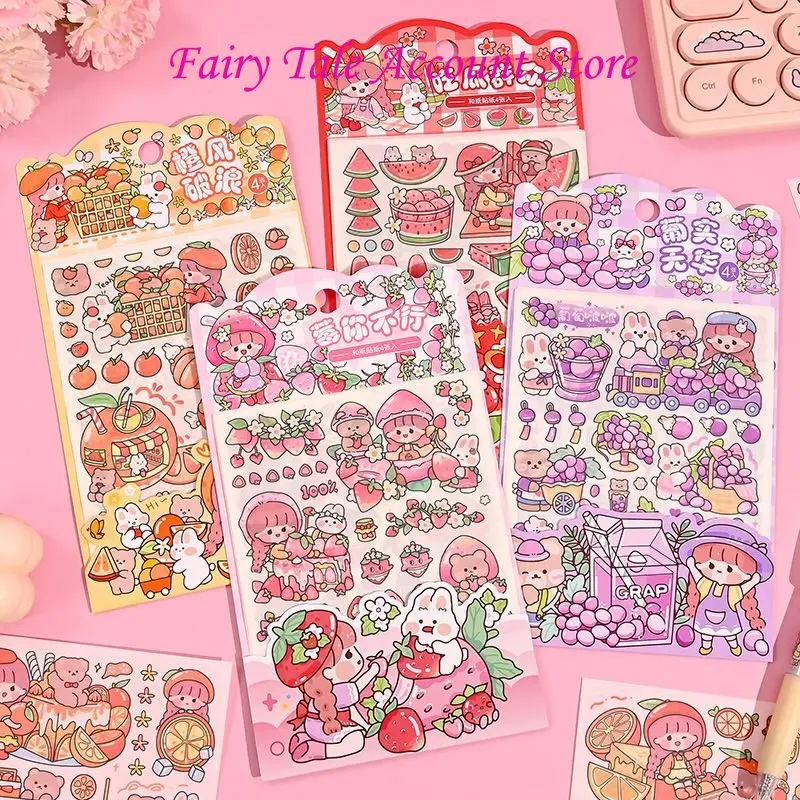 

Ins Popular Cute Cane Stickers for Girls and Children's Handbags DIY Handbags Decorative Material Stickers Korean Stationery