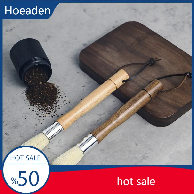 

Coffee Grinder Cleaning Brush With Natural Bristles Lanyard Coffee Machine Brush Cleaner Tool For Barista Home Kitchen