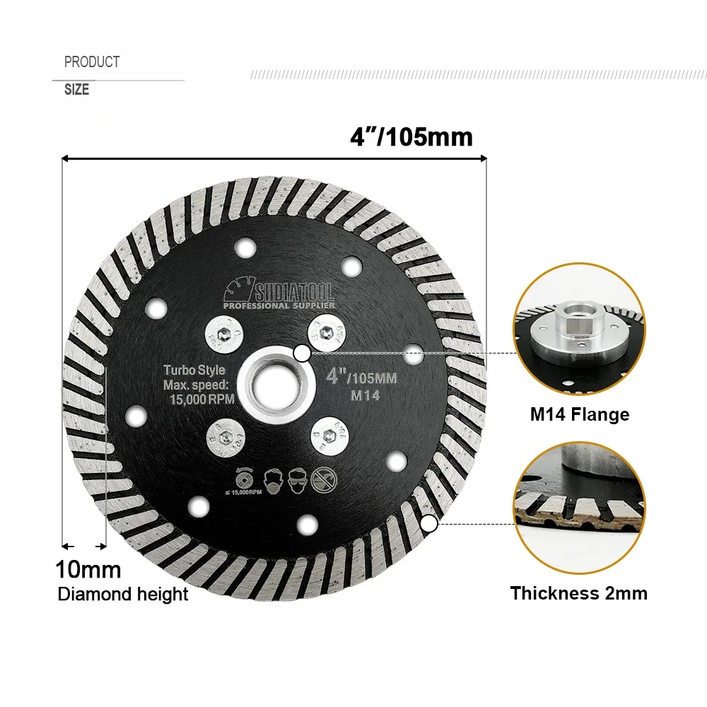 

SHDIATOOL Алмазный диск для резки 105/115/125 мм