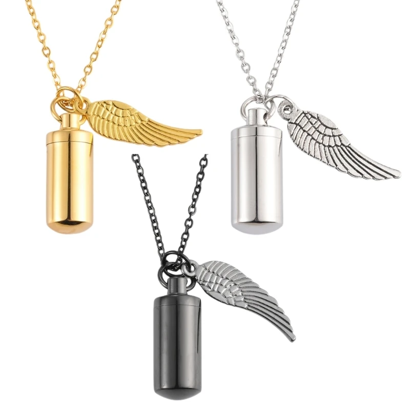 

Pet Memorial Urn Jewelry Cat UrnKeepsake Stainless Steel Cremation Urn Necklace