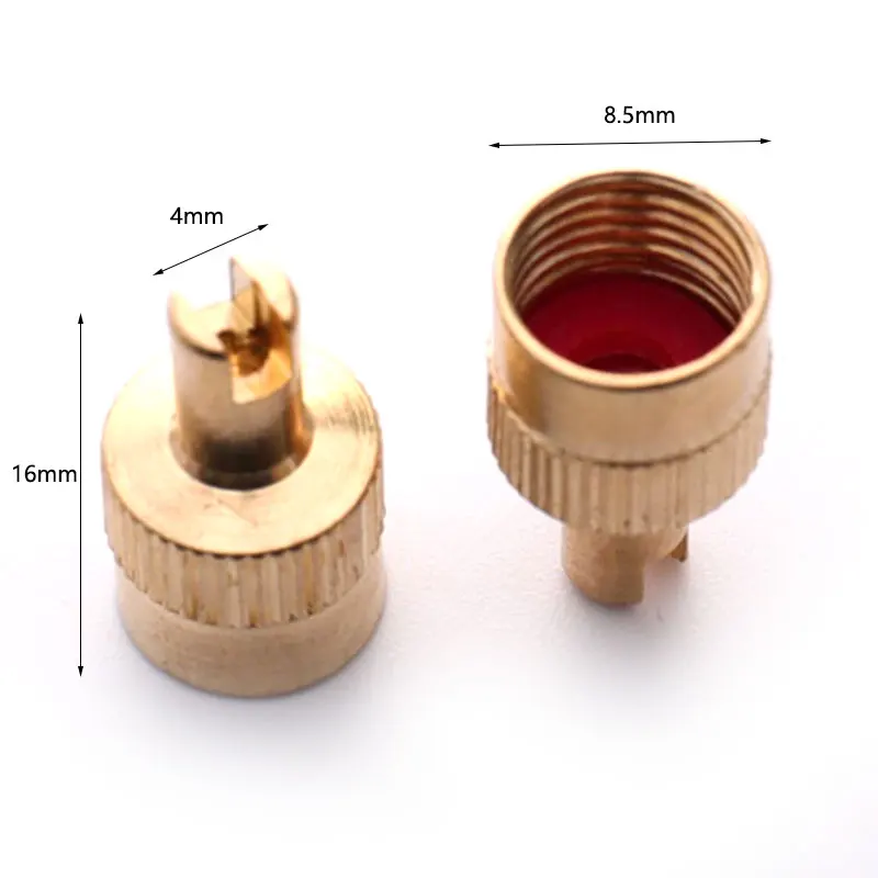 

8pcs Slotted Head Valve Stem Caps With Core Remover Tool For Car Motorcycle Auto Accessory