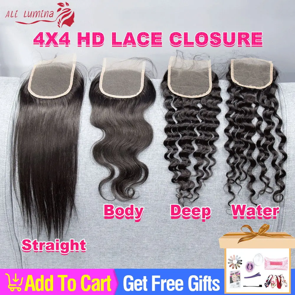 

4x4 HD кружевная застежка, 100% человеческие волосы, бразильские волосы, плетение естественных цветов, волосы без повреждений, швейцарские проз...