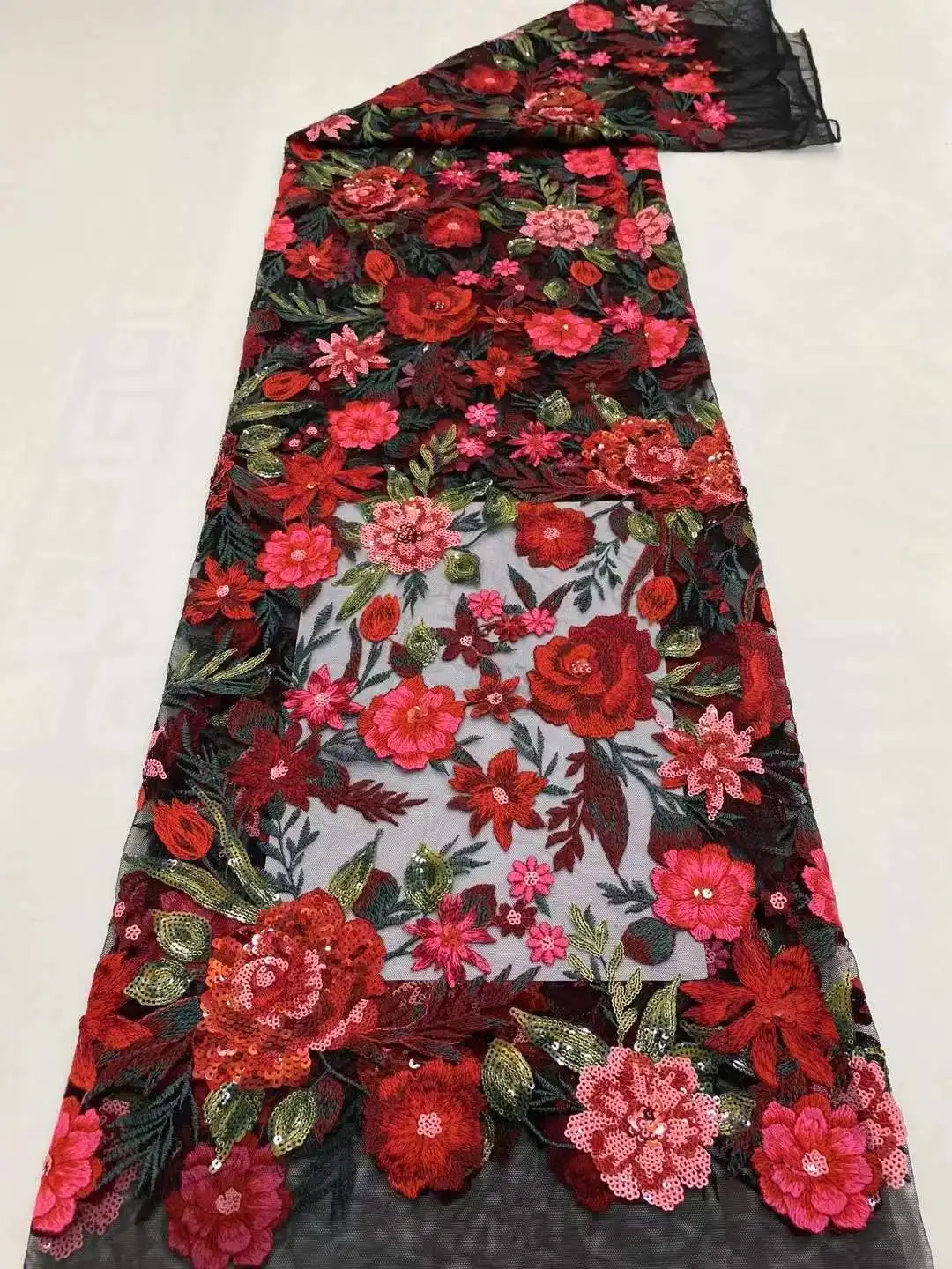 

New Lace Fabric Plane Embroidery French Tulle Design Sewing Party Dress Fashion Skirt Suspender Tube Top Vest 5 Yards Wholesale