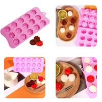 15 grids silicone ice cube trays reusable chocolate molds candy molds silicone baking mold for cake decoration soap crayons