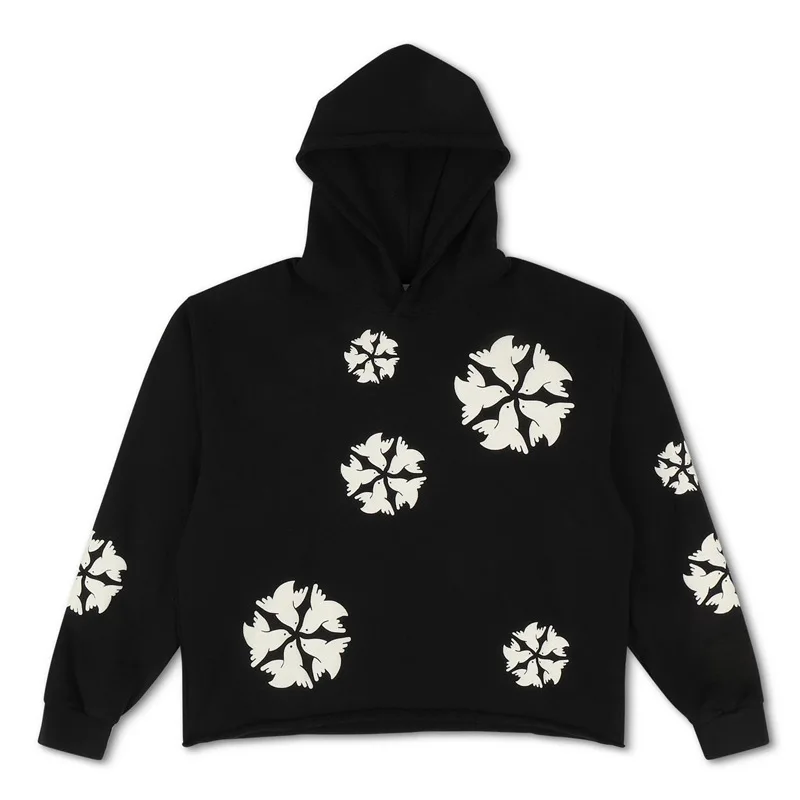 Свободный свитшот готический модный костюм с принтом из пенопласта Мужской и