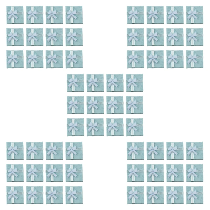 

60Pcs Bluejewelry Ring Earrings Bangle Gift Boxes Cutely Small Gift Box