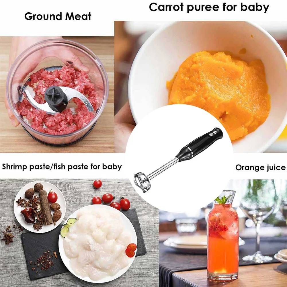 Набор ручных миксеров 500 Вт процессор мл лезвия из нержавеющей стали 4-в-1