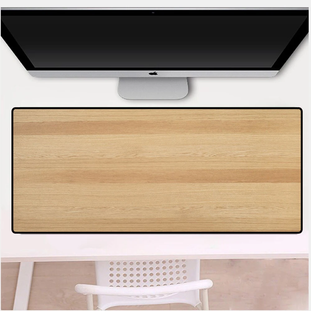 

Wood grain mouse pad gamer anime computer accessories game table large rubber table mat gaming mouse pad desk mat