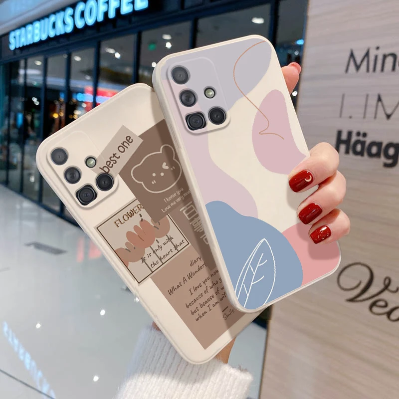 

A52s 5G Case For Samsung A51 Case Silicon Funda Samsung S22 Ultra S21 S20 FE A32 A50 A12 A21S A31 A33 A53 A72 A71 A10 A73 Cover