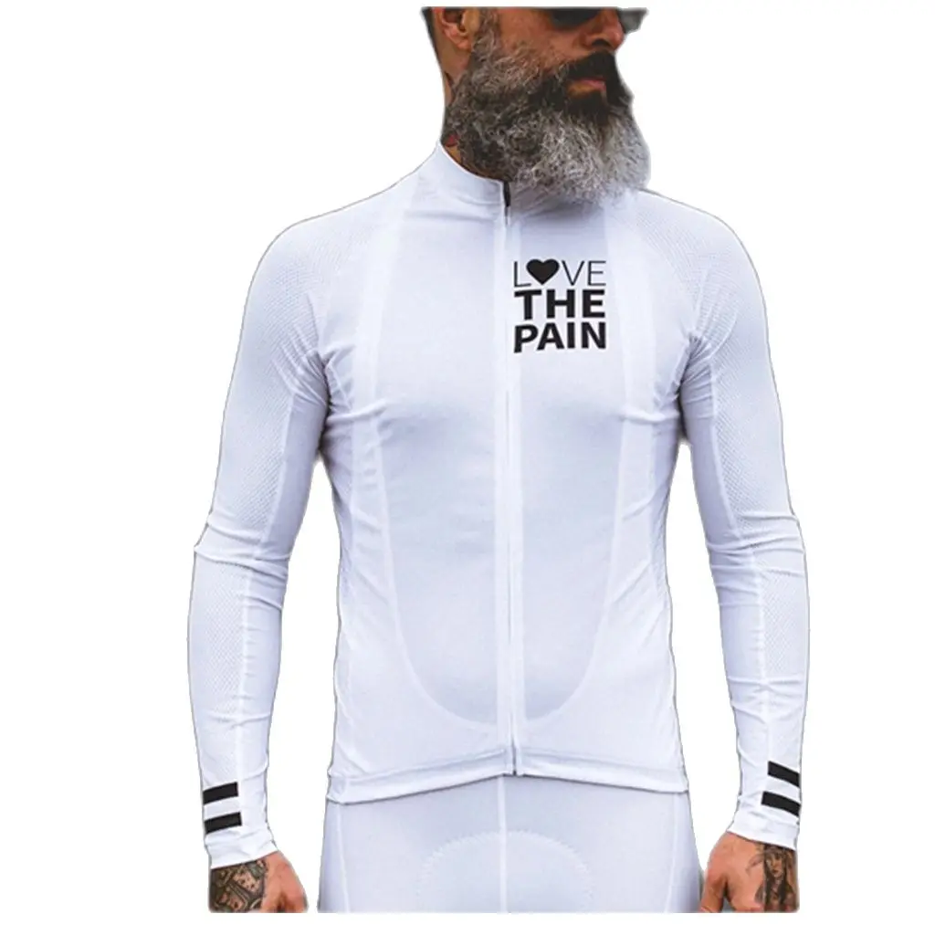 Весенний велосипедный трикотаж с длинными рукавами Love The Pain Aero Race Bike Одежда Pro Bicycle