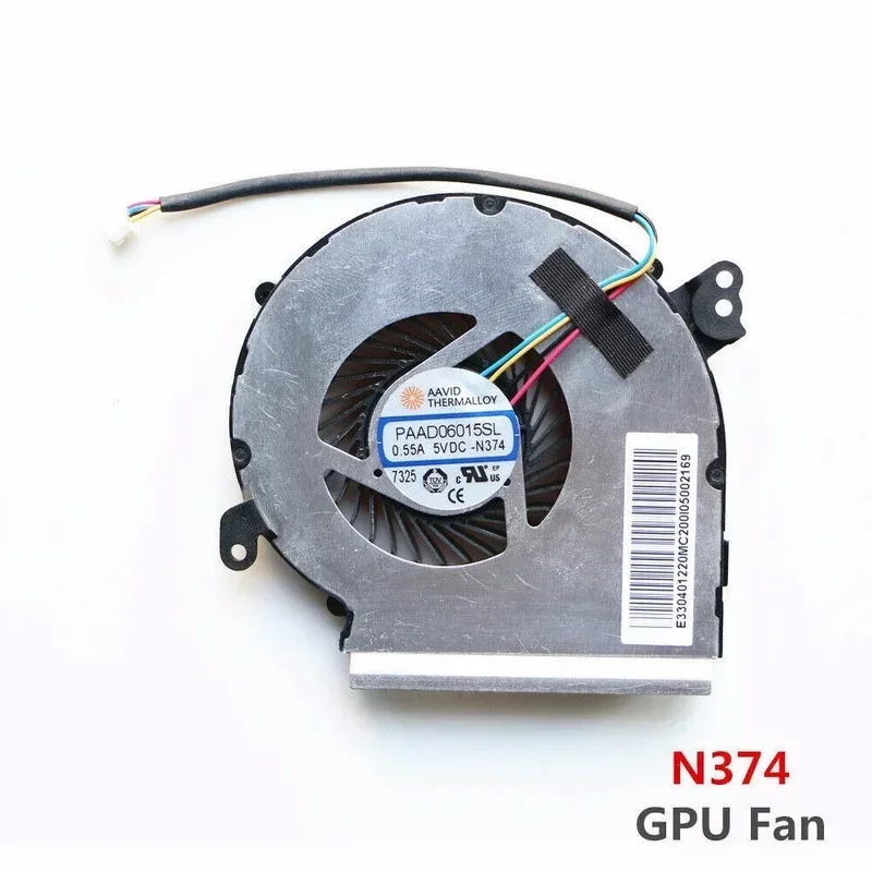 Новый охлаждающий вентилятор для ноутбука MSI GE62MVR GE72MVR 7RG MS-16JC MS-179C CPU N376 N402 GPU N374