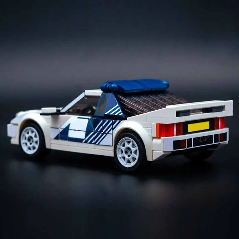 Популярная модель Speed Champion MOC Building 4-цилиндровый супер раллийный автомобиль