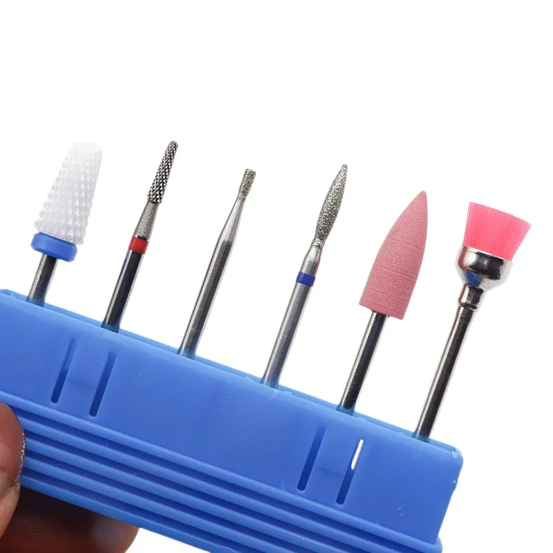 Набор для удаления кутикулы набор из 6 твердосплавных насадок электрической