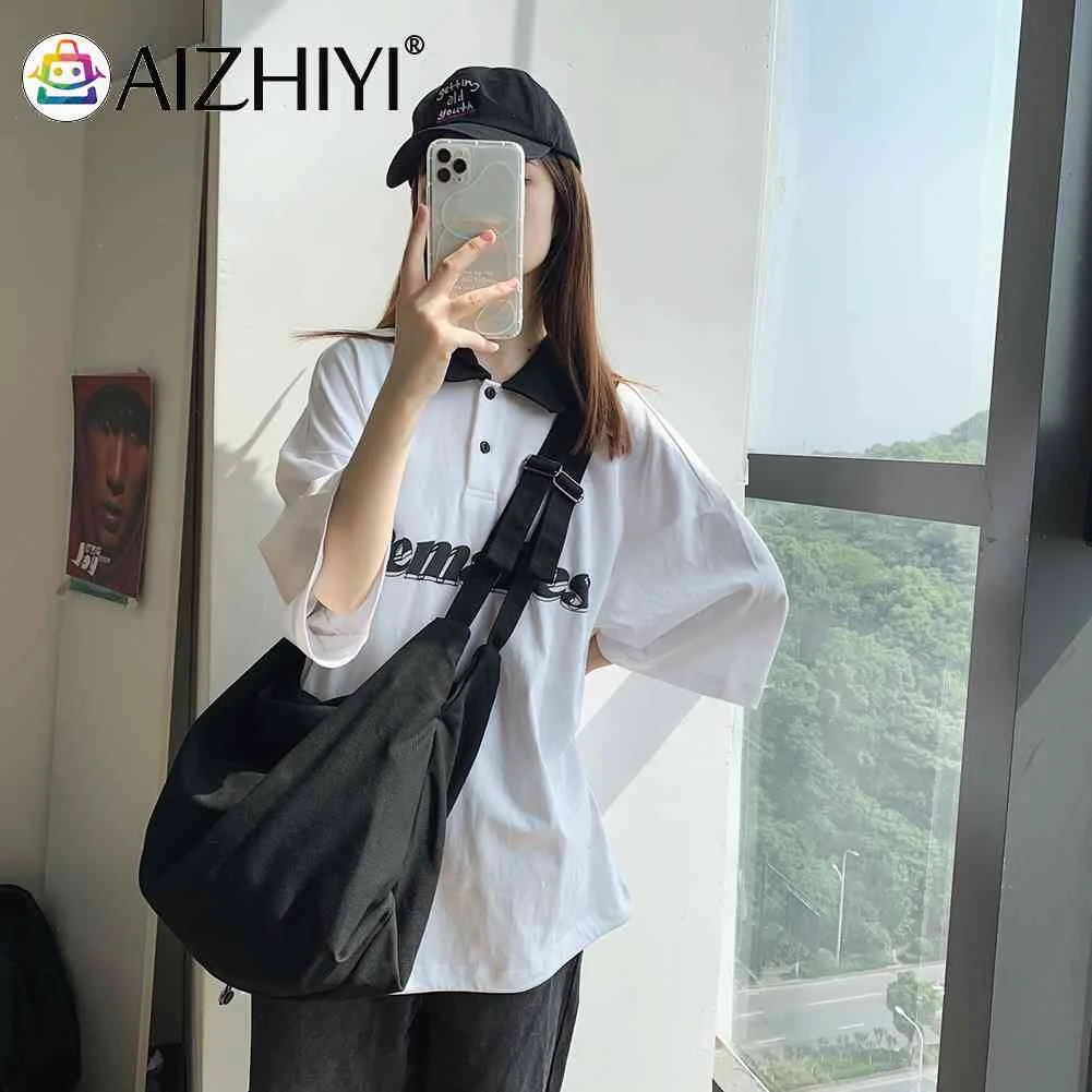 

Сумка-мессенджер в стиле Харадзюку, вместительный холщовый саквояж кросс-боди в стиле ретро, Студенческая дорожная Сумочка для женщин и дев...