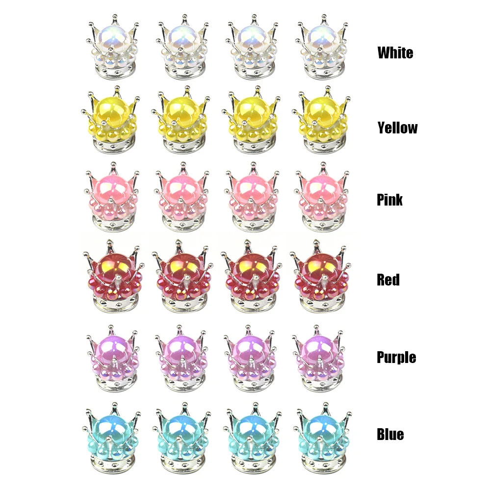 

4 шт. универсальная Корона Автомобильная задняя крышка для замены ABS Пыленепроницаемая крышка клапана автомобильного колеса автомобильные ...