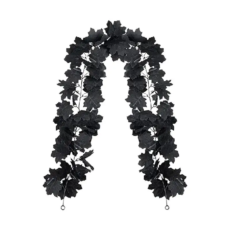 

Fall Garland Maple Leaf Artificial Autumn Foliage Garland With Maple Leaf Bats Vines 5.9ft/180cm Hangings Vine For Dining Room