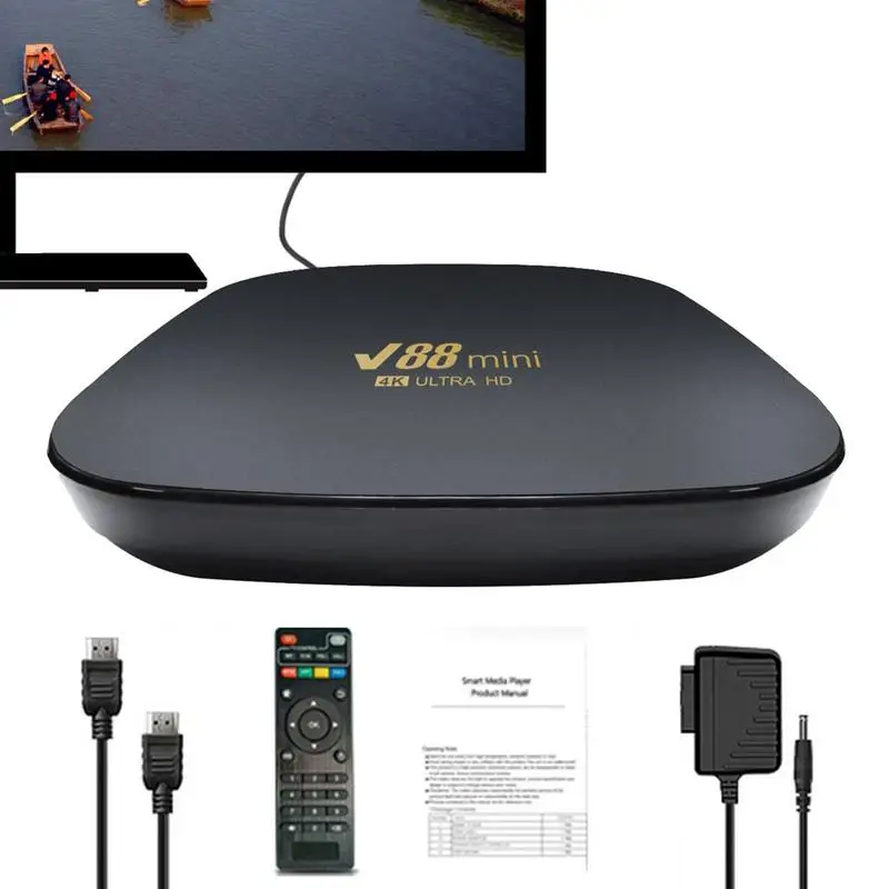 

Приставка Смарт-ТВ, Android, Wi-Fi, медиаплеер, ТВ-приставка 4K, приставка с великолепным качеством потоковой передачи данных 4K, управление умным до...
