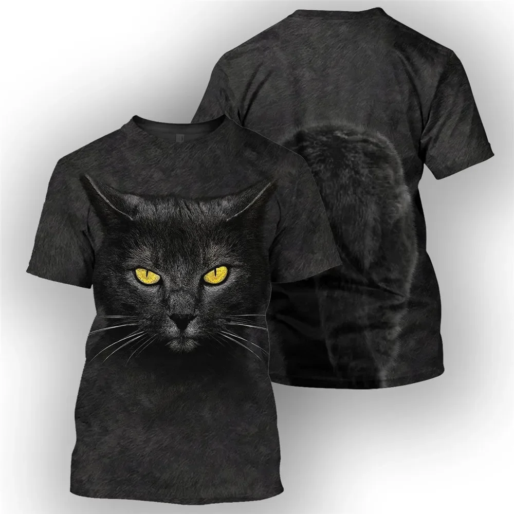 Фото HX Animal Мужская футболка Maine Cat Front Back Футболки с 3D принтом Модные повседневные рубашки Летние футболки с короткими рукавами Мужская одежда №2