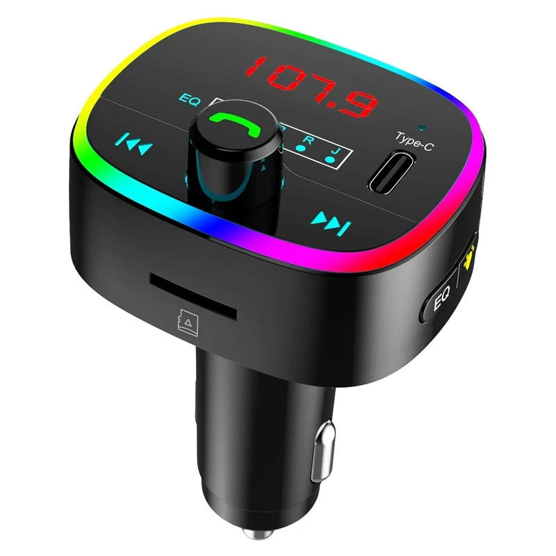 

Bluetooth FM Transmitter for Car Wireless Car Radio Bluetooth Adapter Hands Free Calling Backlit QC3.0 Quick Charger