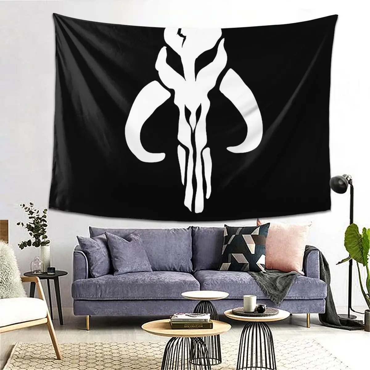 

Мандо в белом гобелене Украшение Искусство эстетика гобелены для гостиной спальни декор дома смешная настенная ткань настенная подвеска