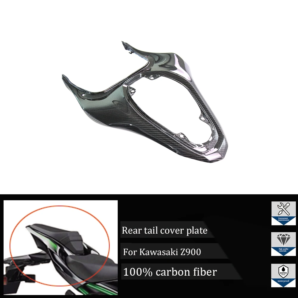 

Suitable for Kawasaki Z900 2017 2018 2019 Motorcycle 100% carbon fiber modified rear seat side cover