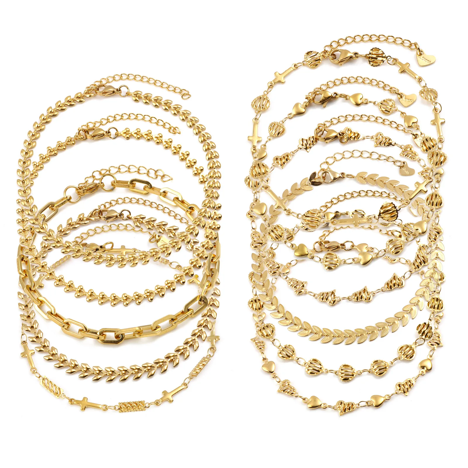 

Fashion Stainless Steel Star Anklet For Women Foot Jewelry Gold Plated Chain Anklet Bracelet Birthday Accessories Gift