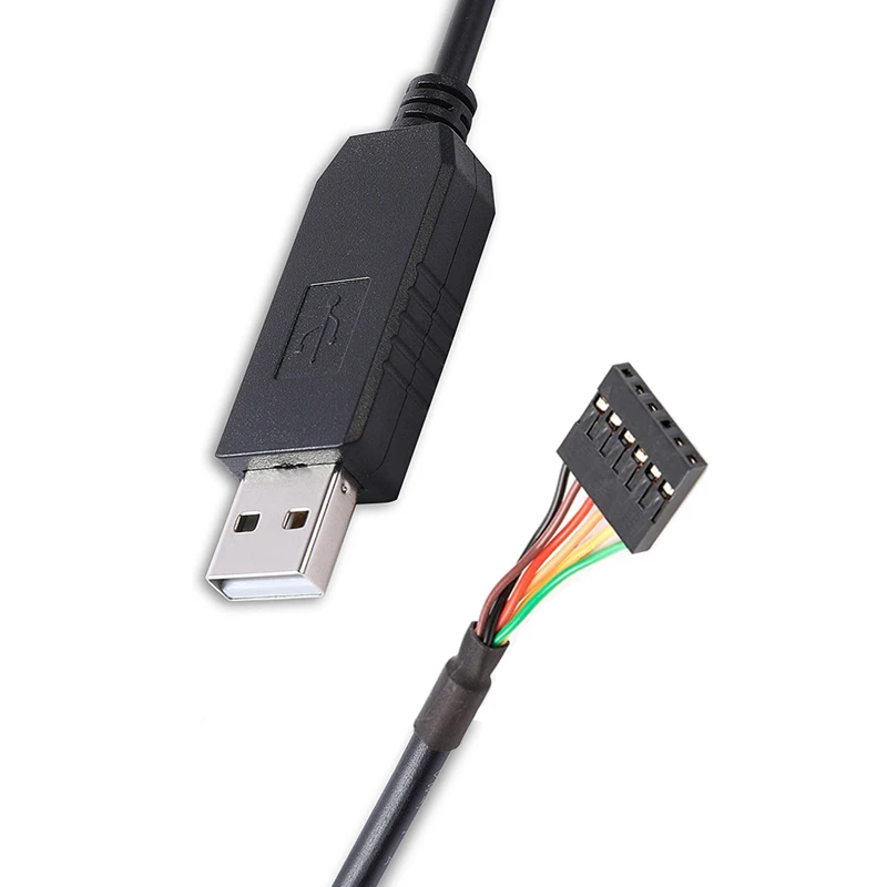 Фото Последовательный кабель преобразователя TTL-232R-3V 3 TTL-232R-5V USB в TTL, FTDI чипсет FT232RL USB в 3,3 v 5v TTL UART, кабель последовательной загрузки №2