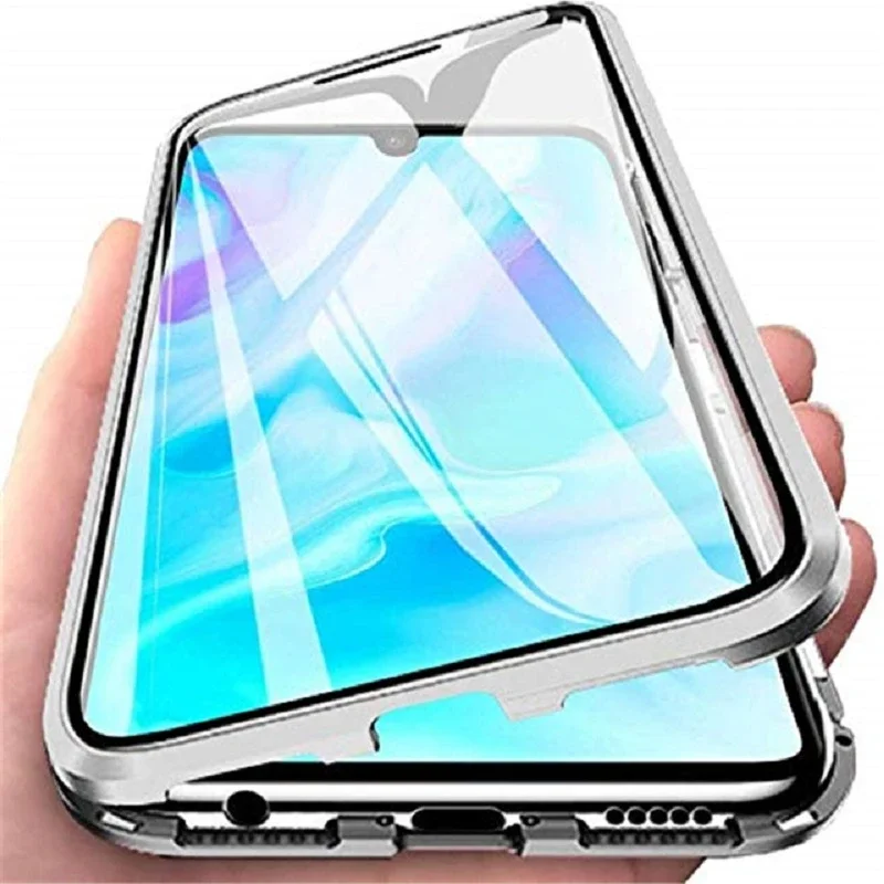 

Magnetic Case for Samsung S23 S22 S21 Ultra S21FE Double Sided Glass Cover Samsung A13 A53 A72 A12 A52 A50 A70 A51 A71 S21FE