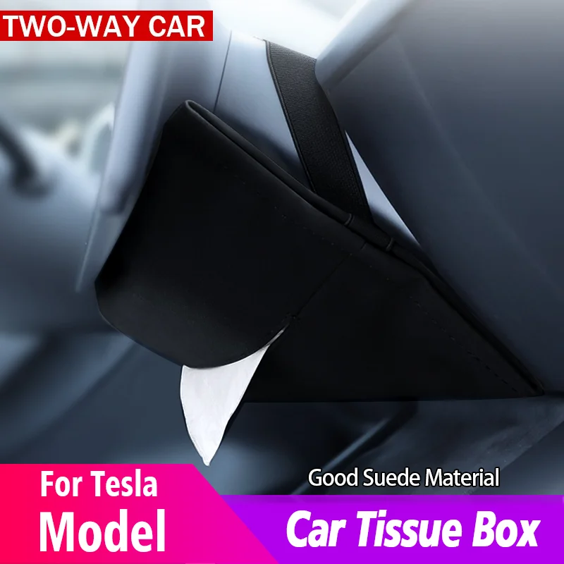 

Car Tissue Box For Tesla Model 3 Y X S Concealed Hanging Type Drawer Napkin Tissue Paper Holder Interior Accessories Decoration
