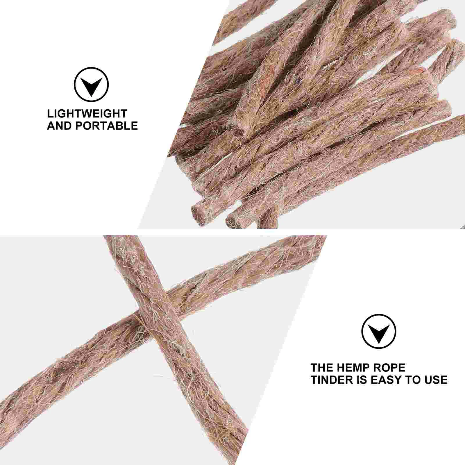 20 шт. набор веревок для барбекю пикника стартовая зажигалка выживания