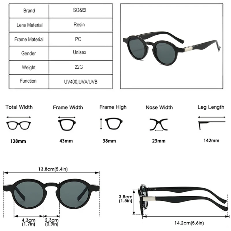 Очки солнцезащитные круглые для мужчин и женщин модные маленькие двойные очки с