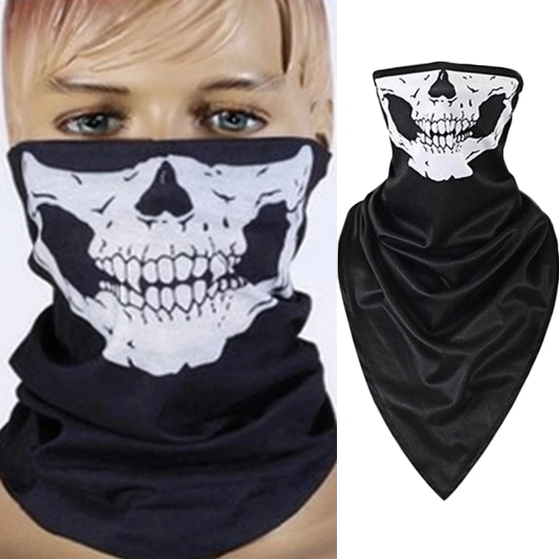 

Horror Skull Mask Cycling Bandana Helmet Neck Face Masks Cosplay Adult Costume Accessories Props Halloween Skeleton Decoration